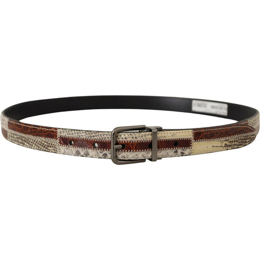 Dolce & Gabbana Multicolor Patchwork Snakeskin Belt Dolce & Gabbana Dark Slate Gray
