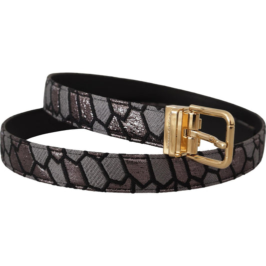 Dolce & Gabbana Multicolor Leather Statement Belt Dolce & Gabbana Dark Slate Gray