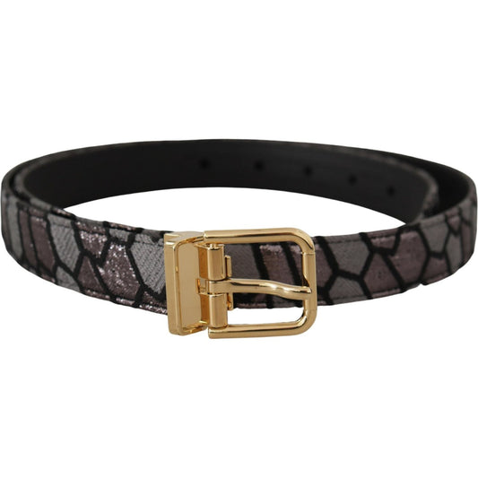 Dolce & Gabbana Multicolor Leather Statement Belt Dolce & Gabbana Dark Slate Gray