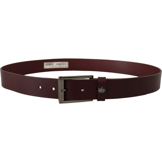 Dolce & Gabbana Elegant Brown Leather Designer Belt Dolce & Gabbana Dark Slate Gray