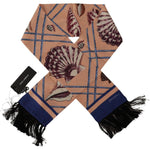Dolce & Gabbana Elegant Silk Men's Scarf Wrap Dolce & Gabbana Rosy Brown