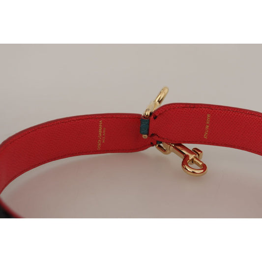 Dolce & Gabbana Emerald Green Leather Shoulder Strap Dolce & Gabbana Dark Gray