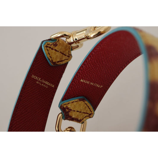 Dolce & Gabbana Elegant Ayers Leather Bag Strap Dolce & Gabbana Dark Gray