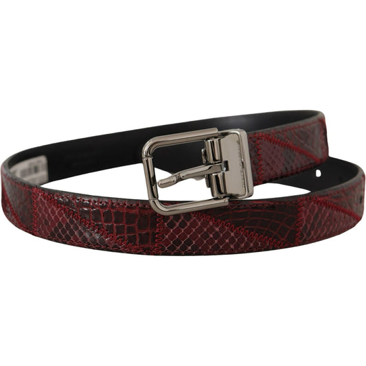 Dolce & Gabbana Elegant Red Exotic Leather Belt Dolce & Gabbana Dark Slate Gray