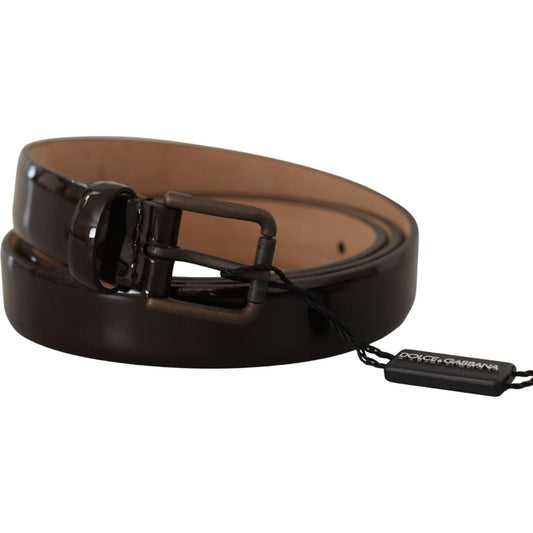 Dolce & Gabbana Elegant Black Leather Logo Buckle Belt Dolce & Gabbana Black