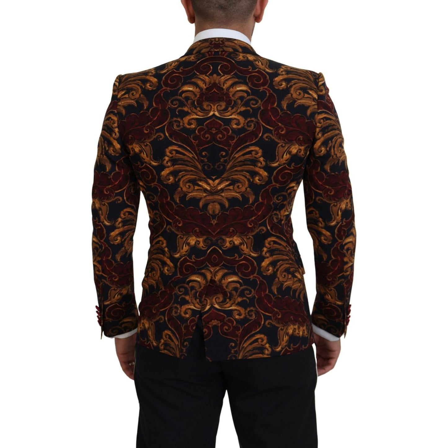 Dolce & Gabbana Multicolor Floral Single Breasted Martini Blazer Dolce & Gabbana