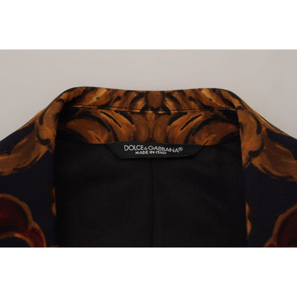 Dolce & Gabbana Multicolor Floral Single Breasted Martini Blazer Dolce & Gabbana
