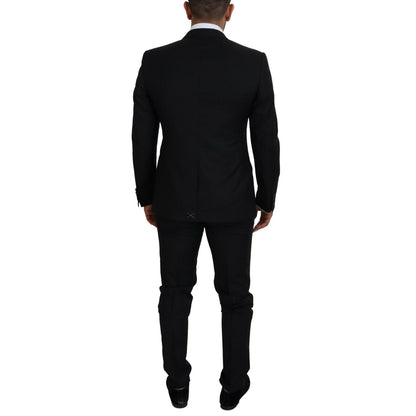 Dolce & Gabbana Black Single Breasted 2 Piece MARTINI Suit