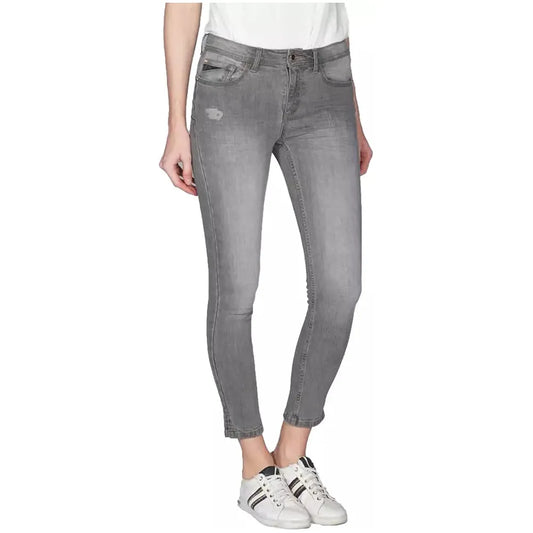 Yes Zee Gray Cotton Women's Push-Up Jeggings Yes Zee Light Slate Gray