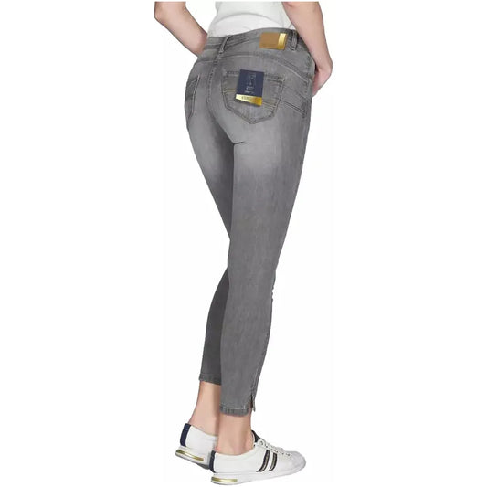 Yes Zee Gray Cotton Women's Push-Up Jeggings Yes Zee Dim Gray