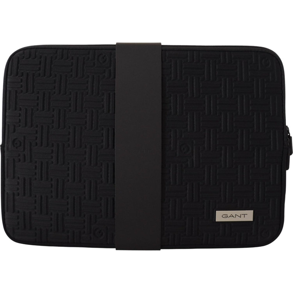 Gant Black Padded Pouch Bag Zipper Cover Sleeve Case