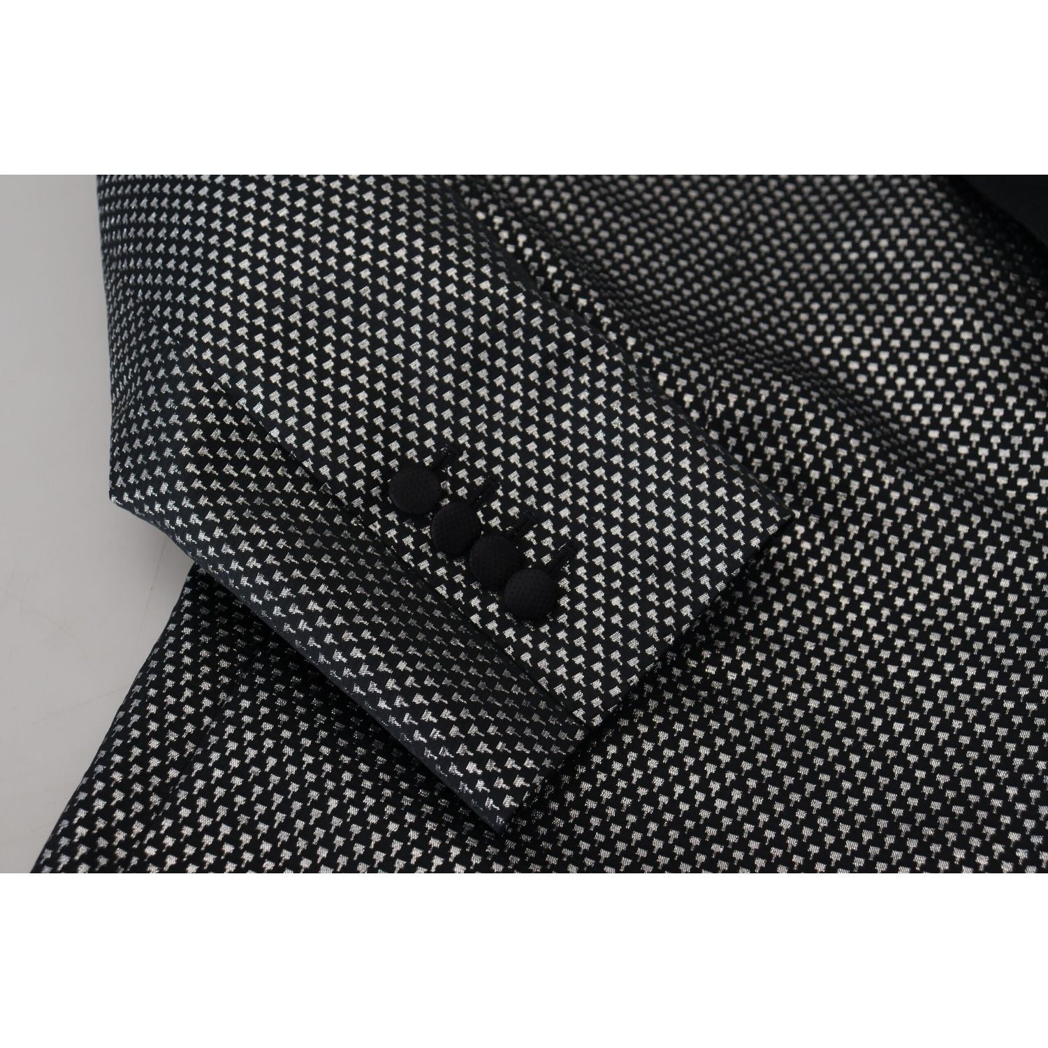 优雅提花单排扣西装外套