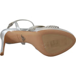 Prada Elegant Silver Stiletto Heels Sandals Prada Dim Gray