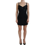 Dolce & Gabbana Elegant Black Sheath A-Line Mini Dress Dolce & Gabbana Black