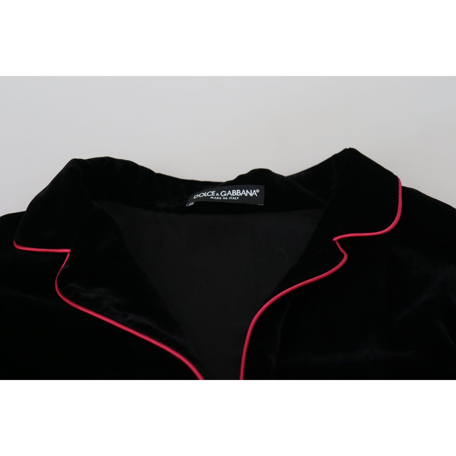 优雅黑色真丝混纺夹克（配腰带）