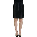Dolce & Gabbana Elegant Black High-Waist Silk-Lined Skirt Dolce & Gabbana Black