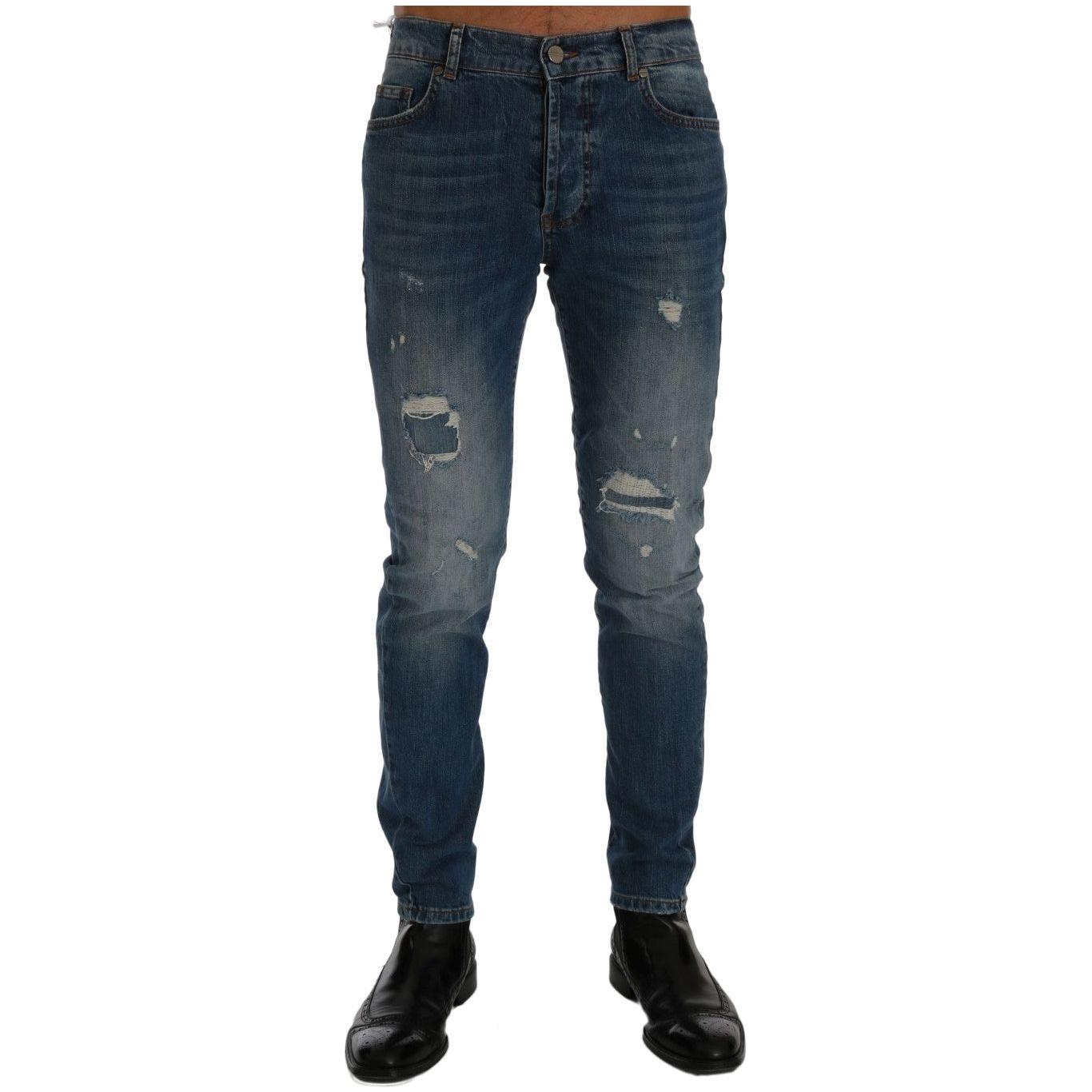 Svelte Italian Denim - 修身蓝色牛仔裤