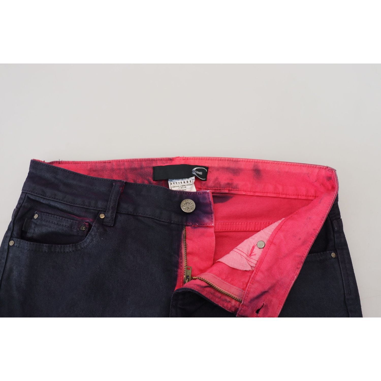 时尚黑色低腰牛仔裤