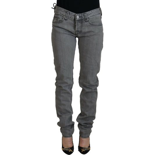 Care Label Chic Low Waist Skinny Gray Jeans Care Label Dark Slate Gray