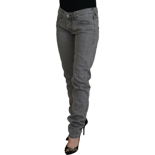 Care Label Chic Low Waist Skinny Gray Jeans Care Label Dark Slate Gray