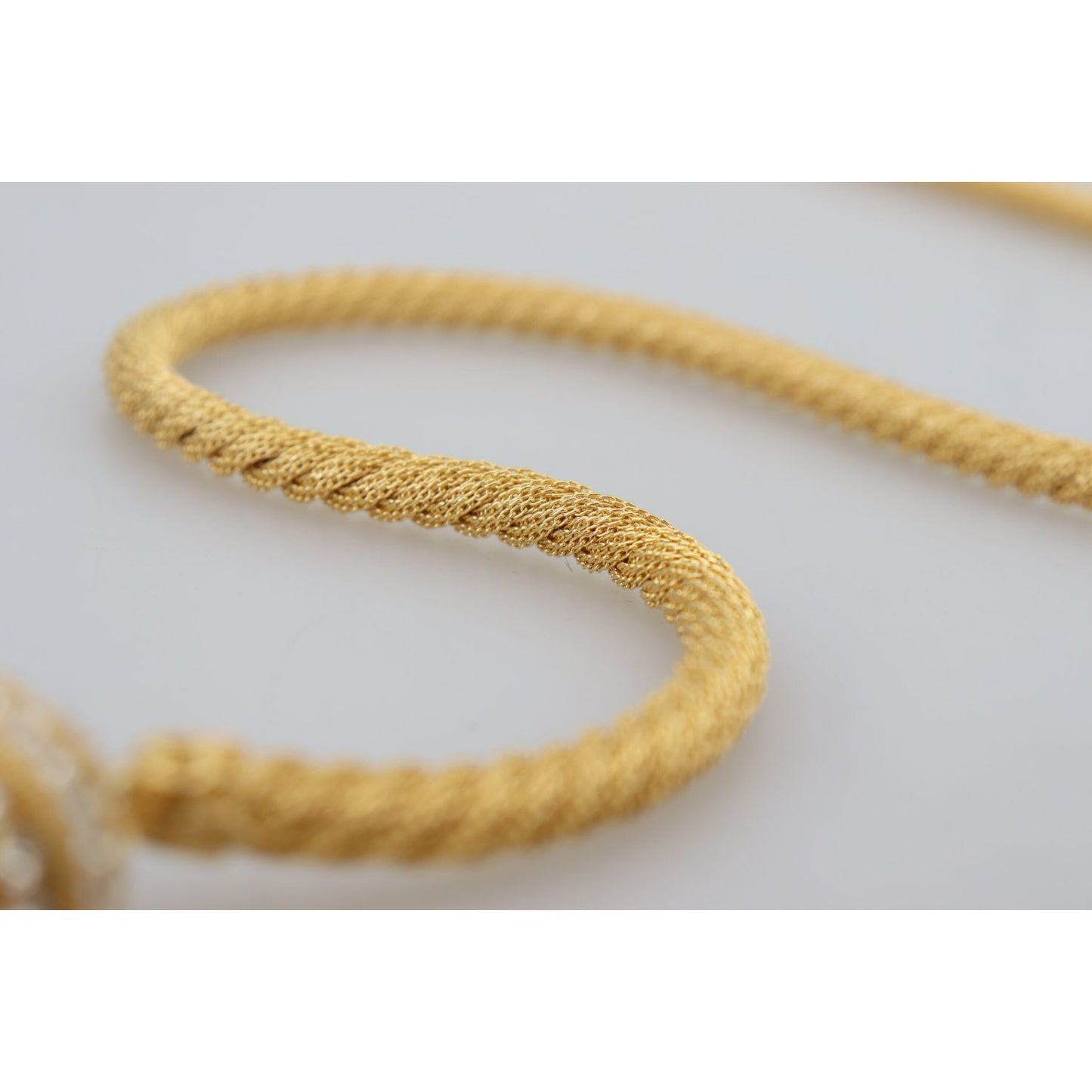 Dolce & Gabbana Elegant Gold Brass Pearl Statement Necklace Necklace Dolce & Gabbana Gray