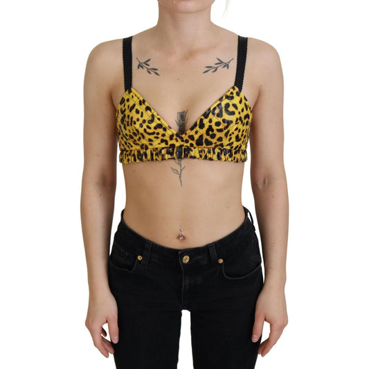 Dolce & Gabbana Chic Leopard Print Sleeveless Corset Top Dolce & Gabbana Rosy Brown