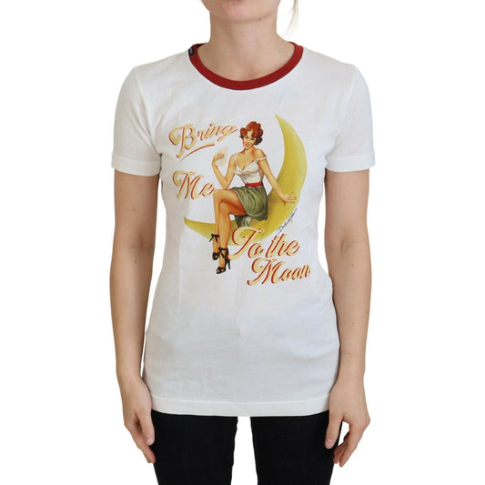 Dolce & Gabbana Elegant White Cotton Casual Top Dolce & Gabbana Gray