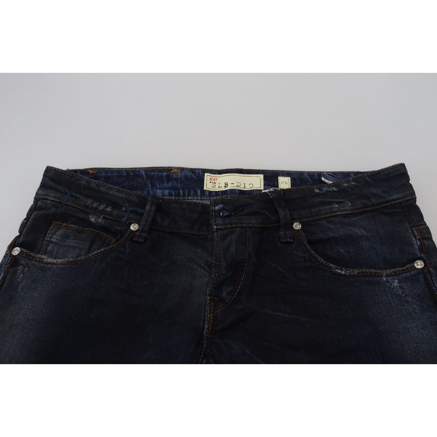 时尚修身棉质牛仔裤