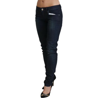 Acht Blue Low Waist Slim Fit Women Denim Jeans