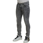 Dolce & Gabbana Elegant Grey Skinny Jeans Dolce & Gabbana Dark Slate Gray