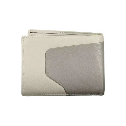 Piquadro Sleek Bi-Fold Leather Wallet with RFID Block Piquadro Dark Gray