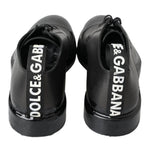 Dolce & Gabbana Black Leather Derby Dress Shoes
