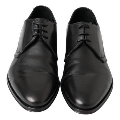 Dolce & Gabbana Black Derby Formal Dress Shoes