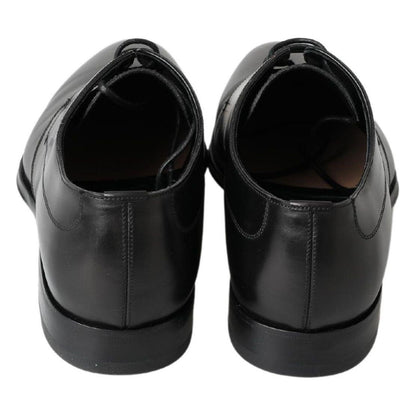 Dolce & Gabbana Black Derby Formal Dress Shoes