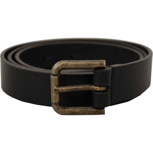 Dolce & Gabbana Elegant Italian Leather Belt Dolce & Gabbana Black