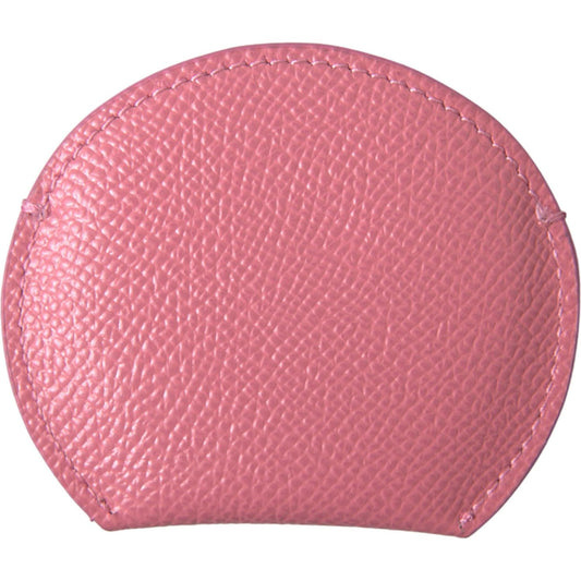 Dolce & Gabbana Elegant Pink Leather Mirror Holder Dolce & Gabbana Pale Violet Red