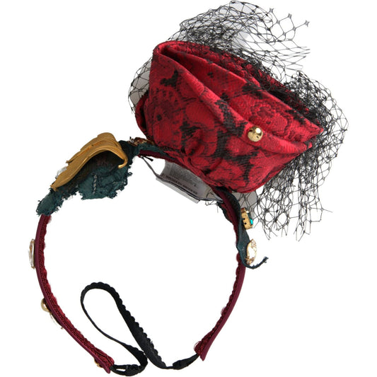 Dolce & Gabbana Enchanted Rose Crystal Headband Diadem Dolce & Gabbana Dark Slate Gray