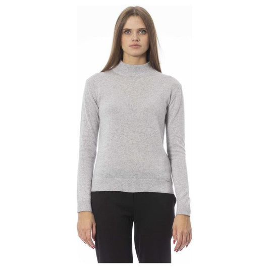 Baldinini Trend Gray Cashmere Women Sweater Baldinini Trend Gray