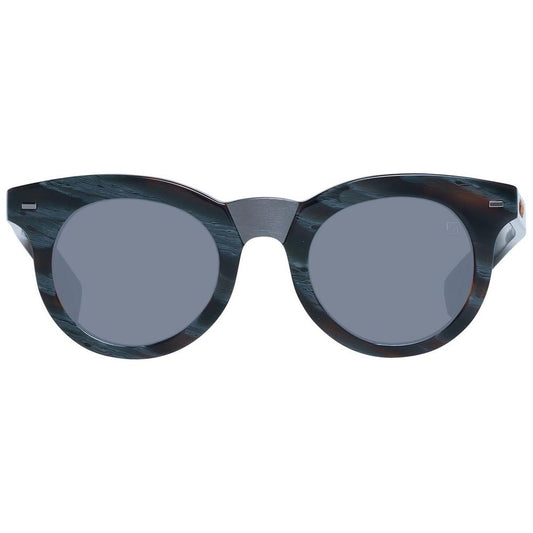 Ermenegildo Zegna Brown Men Sunglasses Ermenegildo Zegna Slate Gray