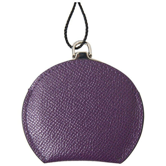 Dolce & Gabbana Elegant Purple Leather Mirror Holder Dolce & Gabbana Dark Slate Gray