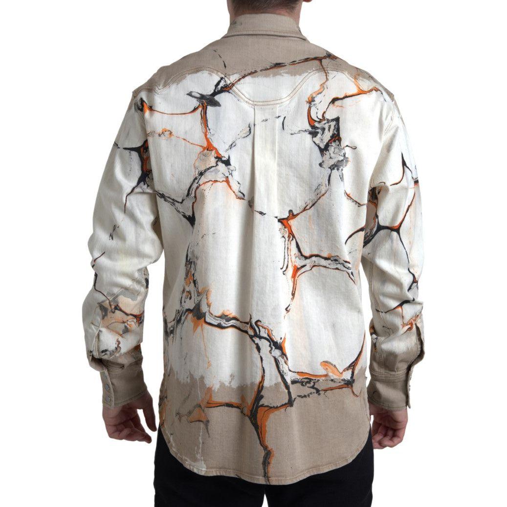 多色棉质弹力牛仔衬衫