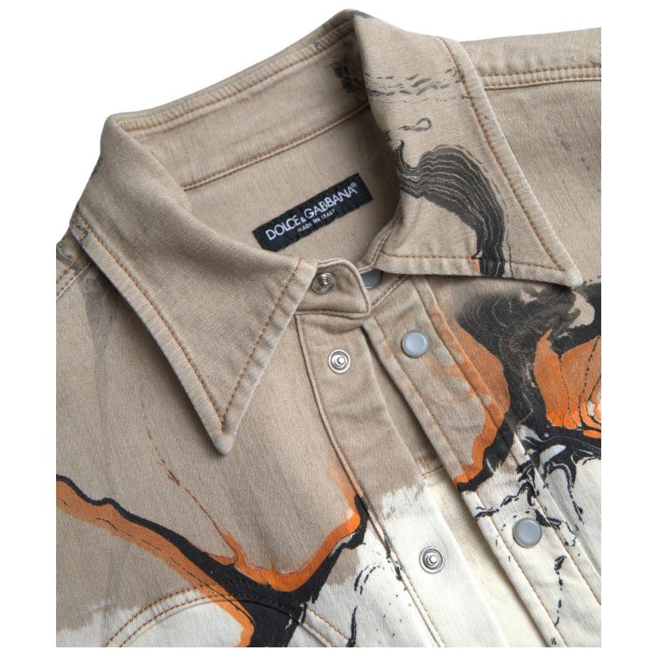 多色棉质弹力牛仔衬衫