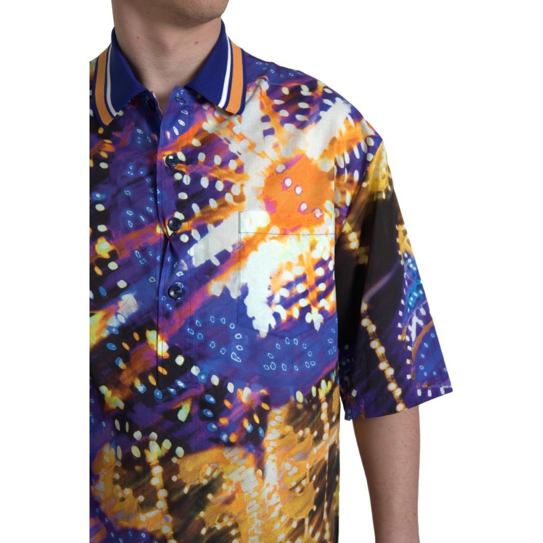 带徽标细节的多色棉质 Polo 衫