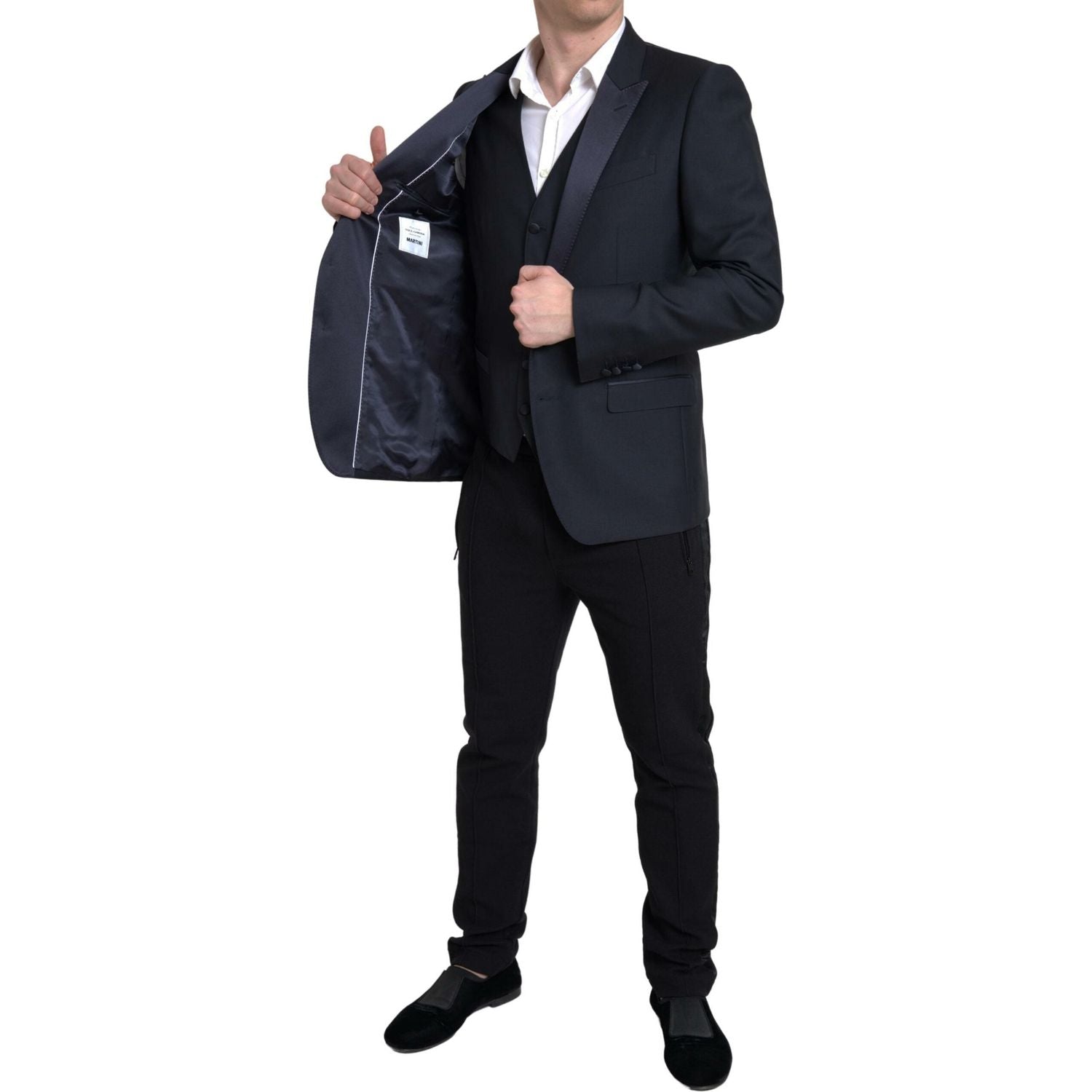 优雅修身两件套马提尼西装