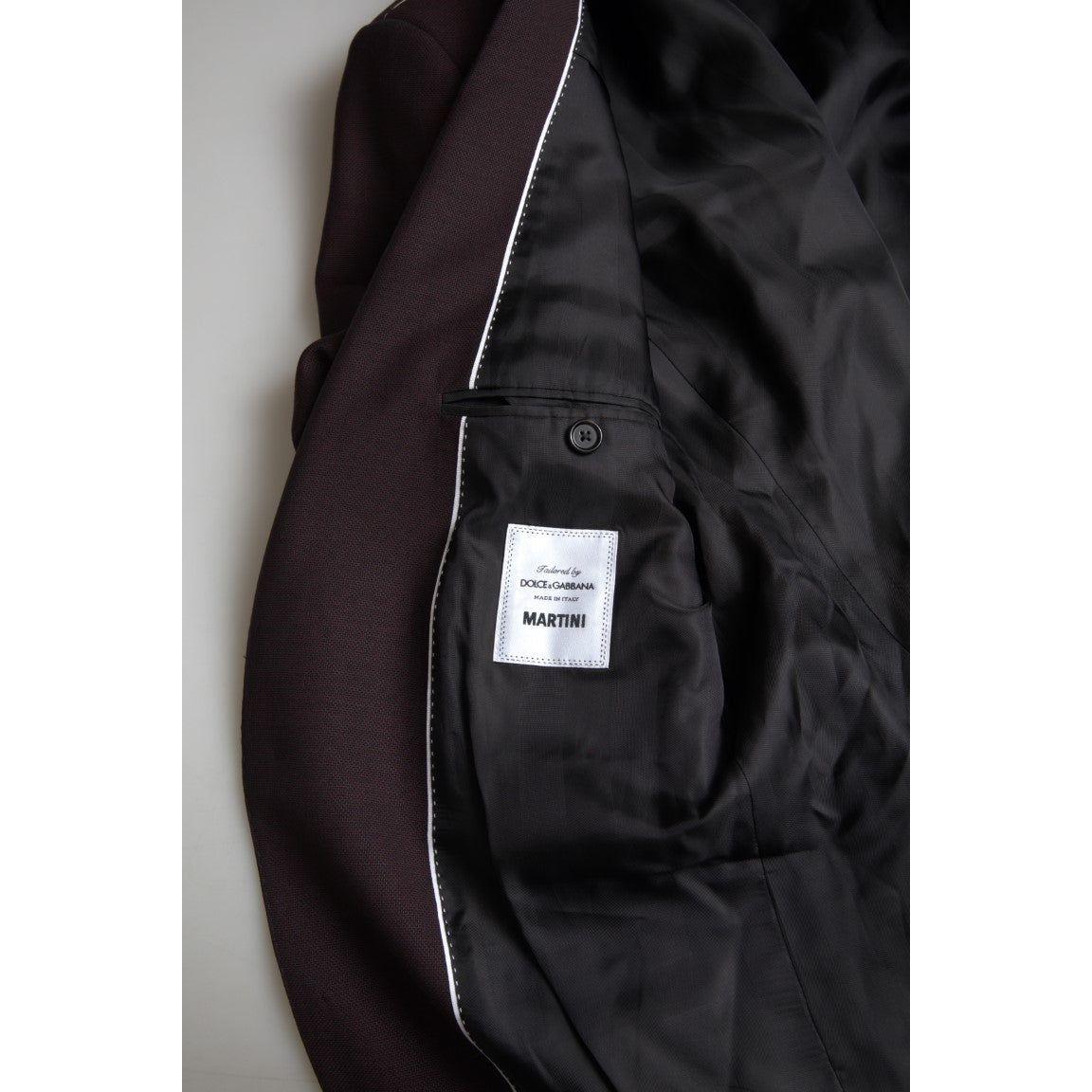 栗色 Martini 修身两件套西装