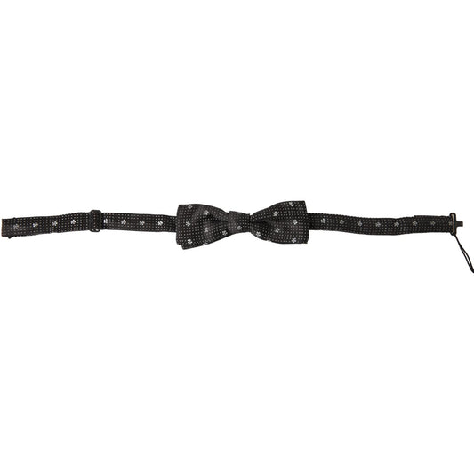 Dolce & Gabbana Elegant Black Silk Bow Tie Dolce & Gabbana Dark Slate Gray