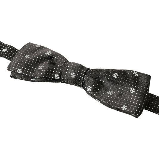 Dolce & Gabbana Elegant Black Silk Bow Tie Dolce & Gabbana Dark Slate Gray