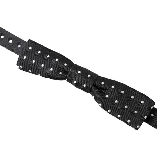 Dolce & Gabbana Elegant Silk Bow Tie for Sophisticated Evenings Dolce & Gabbana Dark Slate Gray