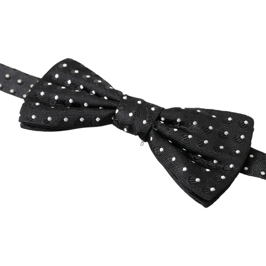 Dolce & Gabbana Elegant Black Silk Bow Tie Dolce & Gabbana Dark Slate Gray