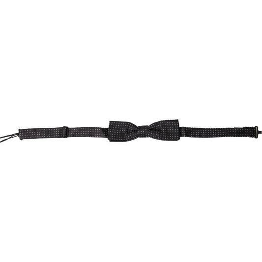 Dolce & Gabbana Elegant Silk Black Bow Tie Dolce & Gabbana Dark Slate Gray